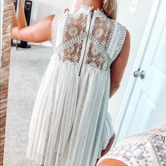 Free People Embroidered Lace Babydoll dress - Picture 6 of 14